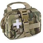 LIVANS Tactical EMT Pouch, Rip Away Molle Medical Pouches IFAK Tear-Away First Aid Kit Emergency Survival Bag for Travel Outdoor Hiking