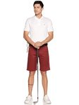 Styzen Men's Golf Shorts (GS1R36_Maroon, Wine Red_L)