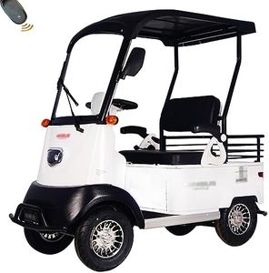 HAOWEIH 4 Wheel Electric Golf Carts, Courtesy Car for Seniors with Storage Box, Farm Load Truck for Adults Comes, Heavy Duty Golf Cart (Color : Lead Acid battery-800W+60V32AH)