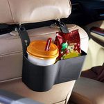 Car Headrest Food and Drink Cup Holder - Classic Black Cup Tray Organizer Portable, Seat Back Adjustable Cup Rack, Quality Car Tray for All Your Needs