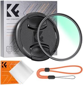 K&F Concept 58mm MC UV Lens Protection Filter with Lens Cap Cleaning Cloth Optical Glass Ultra Slim 18 Multi-Layer Coatings Camera Lens UV Filter (K-Series)