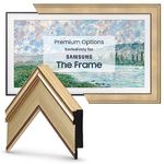 Deco TV Frames - Warm Silver Smart Frame Compatible ONLY with Samsung The Frame TV (32", Fits 2021-2024 Frame TV)