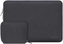 MOSISO Laptop Sleeve Compatible with MacBook Pro 16 inch 2024-2019 M3 A2991 M2 A2780 M1 A2485 A2141/Pro Retina 15 A1398, 15-15.6 inch Notebook Computer, Neoprene Bag with Small Case, Space Gray