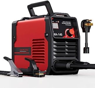 GERORD Portable Stick Welder 110v/220v, 140Amp ARC MMA Welder with Digital Display - Includes Welding Kit, Perfect for DIY and Beginners