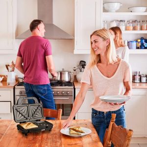 Sensiohome 4-Slice Sandwich Toaster – Non-Stick, Compact Design