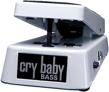 JIM DUNLOP 105Q Cry Baby Bass Wah Guitar Effects Pedal, White