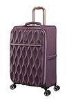 it luggage Enliven 27" Softside Checked 8 Wheel Expander Spinner, Wistful Mauve, Wistful Mauve, 27", It Luggage Enliven 27" Softside Checked 8 Wheel Expander Spinner