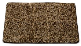 Carnation Home Fashions Leopard Animal Instincts Faux Fur Bath Mat, 20 by 30-Inch, Multi Color