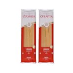 Colavita Linguine Pasta 500g Combo Pack of 2 | Hard Durum Wheat Pasta | ‎High Protein | Organic, All Natural | 100% Italian, No Artificial Ingredients