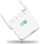 WiFi Extender, WiFi Booster,WiFi Repeater, Range Extender for Home & Office, Internet Booster with 2 Antennas & 1 Ethernet Port, Supports Repeater/Router/AP Mode, Quick Setup