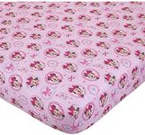 Disney Baby “Minnie Mouse Bows are Best” Baby Crib Sheet 28” X 52” Fits Stand Size Crib Mattress