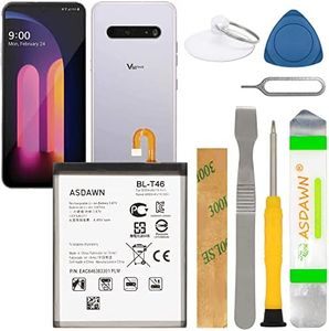 ASDAWN BL-T46 Battery for LG V60 ThinQ 5G V600 LM-V600TM LM-V600VML LM-V600VMW LMV600VM LMV600TML V600QM6 LMV600VMLAVRZCB LMV600AMAATTCB EAC646383301 Replacement with Repair Tool Parts