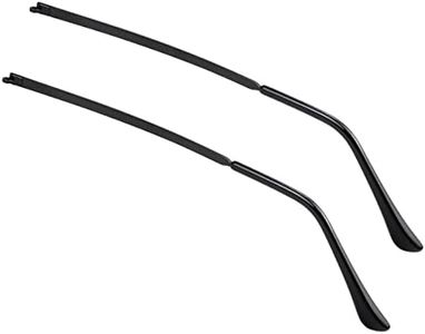 LNQ LUNIQI 1 Pair Metal Eyeglass Replacement Arm, Eyewear Frame Temple Replacement Universal Sunglasses Arm Legs Replacement for Thin Metal Glasses, Sunglasses（Black）