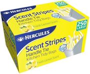 Hercules Lemon Scent Stripes Kitchen Tidy Bags, 35 Litre Capacity, Large (Pack of 250)