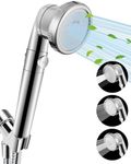 Luxsego Filtered Shower Head for Hard Water with Stop, High Pressure 4-Mode Shower Heads Built-in Power Spray to Clean Corner, Tub & Pets, Water Softener Handheld Shower to Remove Chlorine & Fluoride