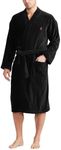 Ralph Lauren Mens Black Kimono Robe Dressing Gown (Small/Medium)