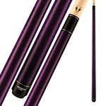 Viking Valhalla 100 Series No Wrap 2 Piece 58” Pool Cue Stick VA107 (18oz, Purple)