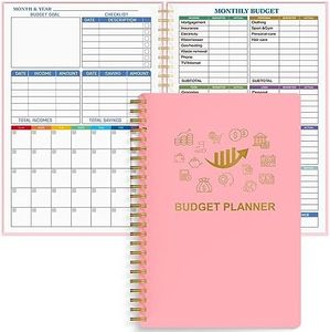 Budget Planner - Monthly Finance Organizer with Expense Tracker Notebook to Manage Your Money Effectively, Undated Finance Planner/Account Book, Start Anytimem,A5(8.6x5.9 inchs),100gsm Paper - Pink