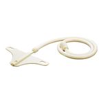 Ruhe Ptmt Matt Straight Nozzle Jet Spray | Ptmt Toilet Bidet Or Jet Hands-Free Spray Flat Nozzle, 1 Meter Heavy Pvc Hose,Ivory