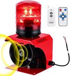 Saladulce Industrial Strobe Alarm Outdoor Alarm Siren and Strobe SF512 Emergency Warning Light Alarm 120dB with Remotes (AC110V) (AC 110V without Plug)