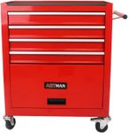 PULLAFUN Rolling Tool Chest with 5 Drawer Tool Box,Tool Chest with Wheels,Tool Storage Organizer Cabinets for Garage, Warehouse, Repair Shop,230 LBS Capacity,24.4" D x 13" W x 26" H