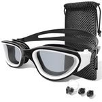 Fulllove Swim Goggles, Tenfold Long-lasting Anti Fog Swimming Goggles for Adult Men Women, No Leakage with Nose Clip Earplugs