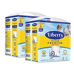 Liberty Premium Adult Diaper Pants, Large (L) 60 Count, Waist Size (75-140cm | 30-55 inches),Unisex, Leak Proof, Extra Elastics, High Absorbency, 12 Hrs protection, Pack of 2, 30 count/pack