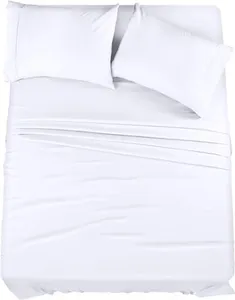 Utopia Bedding Queen Bed Sheets Set - Bulk Pack of 10 Sheet Sets - Perfect for Spa, Hotel, & Guest Bedroom - Brushed Microfiber - Shrinkage and Fade Resistant - Easy Care (White)