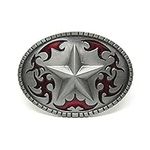 LKMY Novelty Western Belt Buckle With Flowers Star For Men And Women