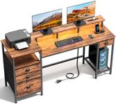 Furologee Computer Desk with 4 Draw