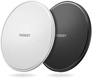 THREEKEY 2 Pack Wireless Charger,10W Wireless Charging Pad Compatible with iPhone 14/14 Pro/14 Plus/14 Pro Max/13/13 Mini/13 Pro/13 Pro Max/12/11/ Samsung Note,Galaxy, Black&White