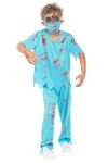 The Fancy Dress Zombie School Girl Costume Halloween Fancy Dress Costumes School Girls Kids Outfit 9-10 Years