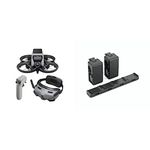 DJI Avata Explorer Combo + Fly More Kit - First-Person View Drone with Camera, 4K Video, Super-Wide 155° FOV, Includes New RC Motion 2 and Goggles Integra, 2 More Batteries for Extended Flight Time