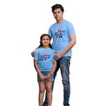 Chombooka Dad Daughter Combo T-Shirts I Love My Papa I Love My Beti