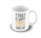 Victorian Printing Co - This is What Employee of The Year Looks Like - Printed Mug, Ceramic, 11fl.oz.