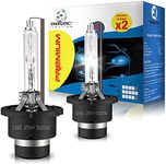 D4S Headlight Bulb, 35w Original Hid Xenon Headlights, High and Low Beam Car Bulbs, IP68 Waterproof, 1Yrs WTY, 2 Pack