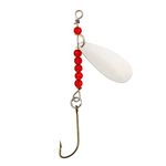 Lucky Strike Bait Works Victor Spoon Spinner Lures for Bass, Walleye, Trout, Designed in Canada (Size 1.0, Glow, Pack of 2 Spinner Lures)