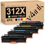 v4ink 4PK Remanufactured Toner Cart