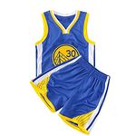 BAOBAOYU Kids Youths Basketball Jersey for Boys Girls Unisex Sports Fans T-Shirt Gift Shirt Tops Shorts Fashion Outfit Set