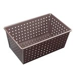 Paderno World Cuisine A4982314 Non-Stick Perforated Loaf Pan, Brown