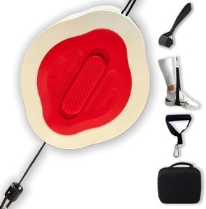 Portable Cable Machine Gym Compact Strength Trainer for Full Body Fitness, Replaces Gym Equipment & Stretch Bands(Red)