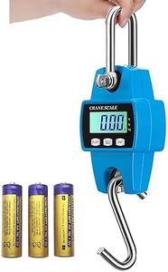 LICHUXIN 300 kg Portatile Bilancia Digitale da Appendere per Impieghi Gravosi 600 Lb Mini Bilancia A Sospensione Display LCD per Agricoltura, Pesca E Fabbrica (Color : Blue)