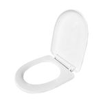 LUXART U-Shape Toilet Seat Cover with Soft Close Technology - 44L x 34W CM | Heavy Quality Commode Lid for Home, Hotel & Commercial Use| Stylish Design With Easy Installation Kit