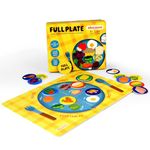 Shumee Full Plate - Toddler Learning Game with Double-Sided Boards (3 Years+) | 44 Food Tokens, 4 Double Sided Four-Piece Puzzle | Multicolor | Eco Friendly | Child Safe