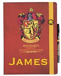 Harry Potter - Personalised Notebook -Personalised Diary - Ideal Bullet Journal - Note Pad Lovers - Red A5 Writing Pad Gifts