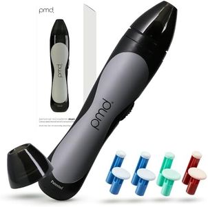 PMD Beauty Personal Microderm Man - At-Home Microdermabrasion Machine with Kit for Face & Body - Exfoliating Crystals and Vacuum Suction for Bold and Striking Skin