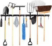 Timiful 2 Packs Mop Broom Holder Wall Mount Heavy Duty 17 in for Office Home Garage storage Closet Organizer Kitchen Garden Tools Laundry room Bathroom Organizers and Storage, Black