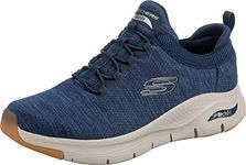 Skechers Men's Arch FIT WAVEPORT Sneaker, Navy Mesh/Trim, 10.5 UK