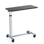 Elite Care Over bed table with 4 castors and height adjustable top - raises with 1 finger ECOBT