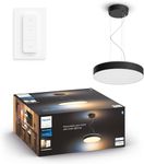 Philips Hue NEW Enrave White and Colour Ambiance Ceiling Pendant Smart Light [Black] Suitable for Kitchen and Dining, with Bluetooth, Works with Alexa, Google Assistant and Apple Homekit